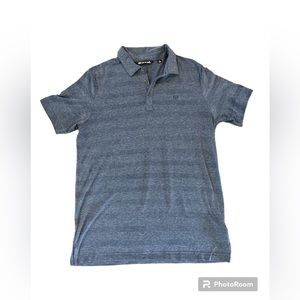 Travis Mathew Men's Heathered Blue Polo